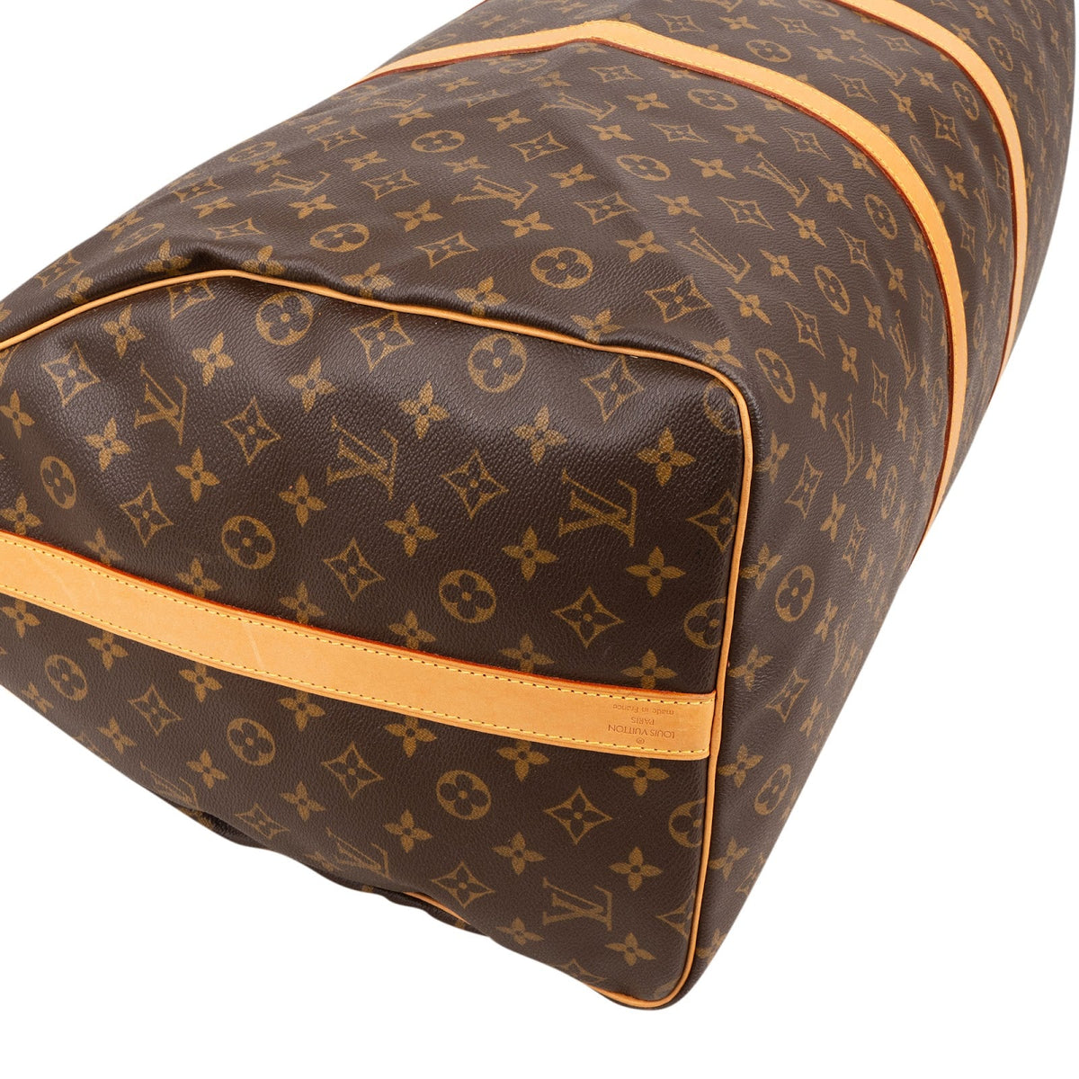 Borsa da viaggio Louis Vuitton Keepall 60 Bandoulière in tela Monogram