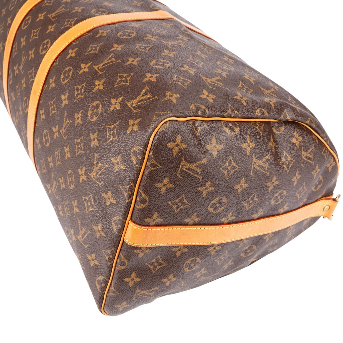 Borsa da viaggio Louis Vuitton Keepall 55 Bandoulière in tela Monogram