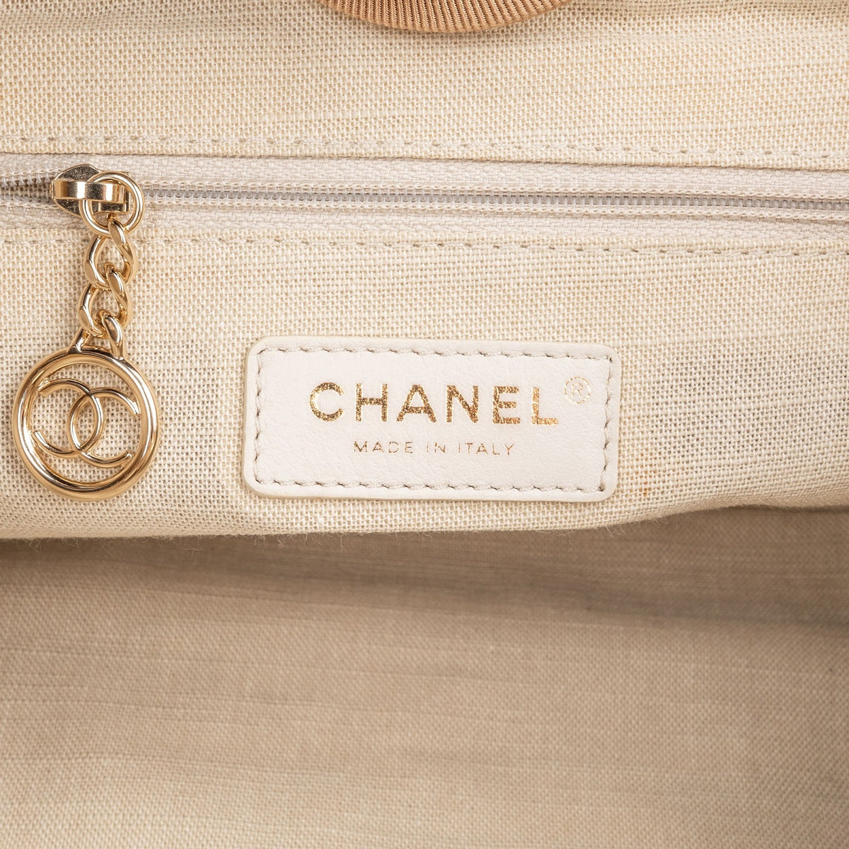 Sac cabas Chanel Small Deauville en toile
