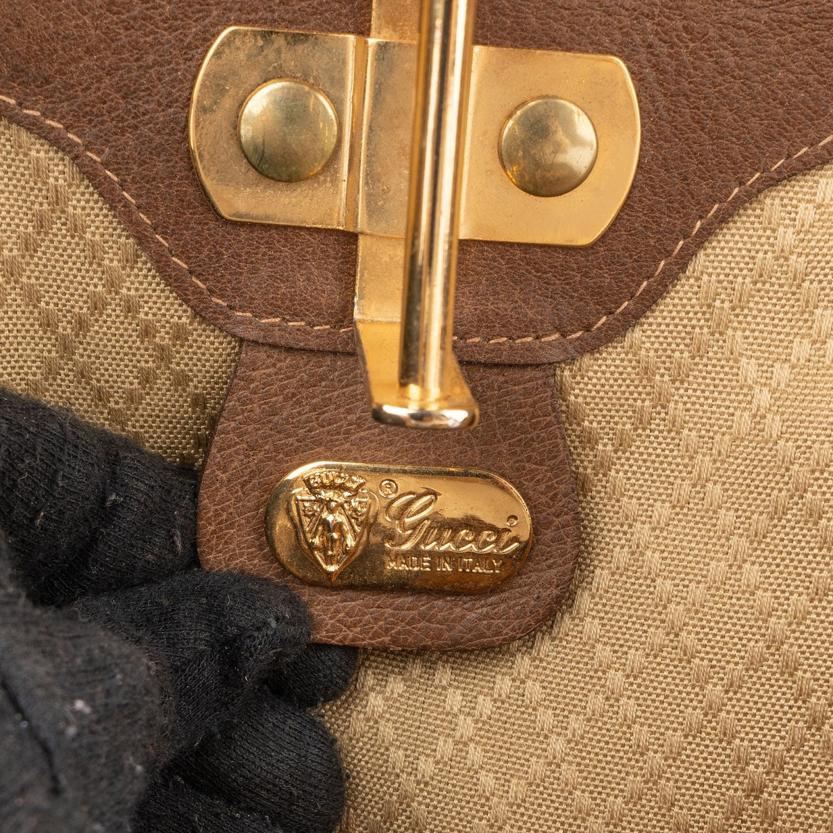 Gucci GG Supreme Vintage Zip Around 55 Reisetasche, Bild 9 von 11