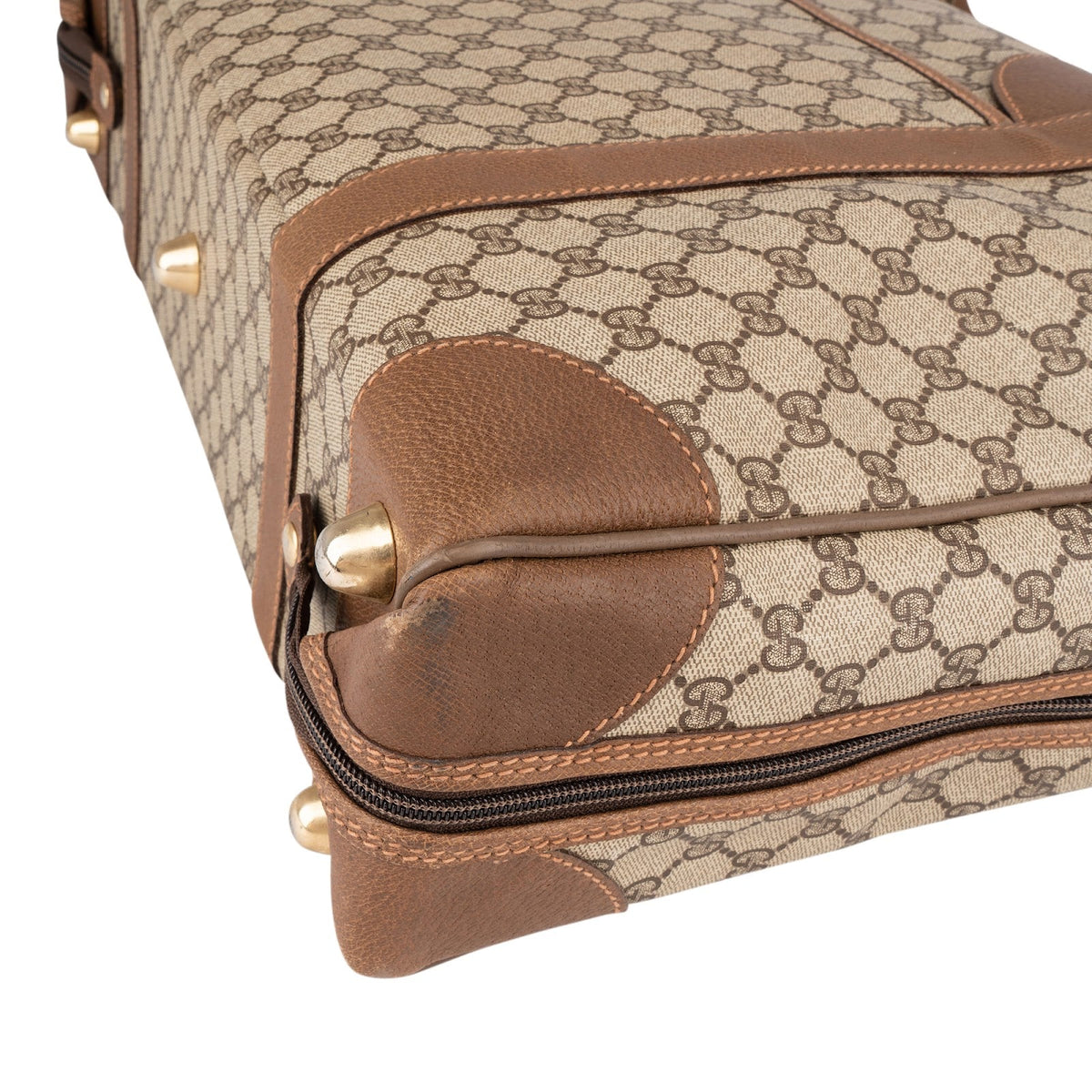 Gucci GG Supreme Vintage Zip Around 55 Reisetasche, Bild 7 von 11