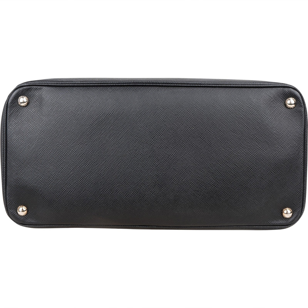 Prada Schwarz Saffiano Lux Turnlock Double Handtasche, Bild 6 von 12