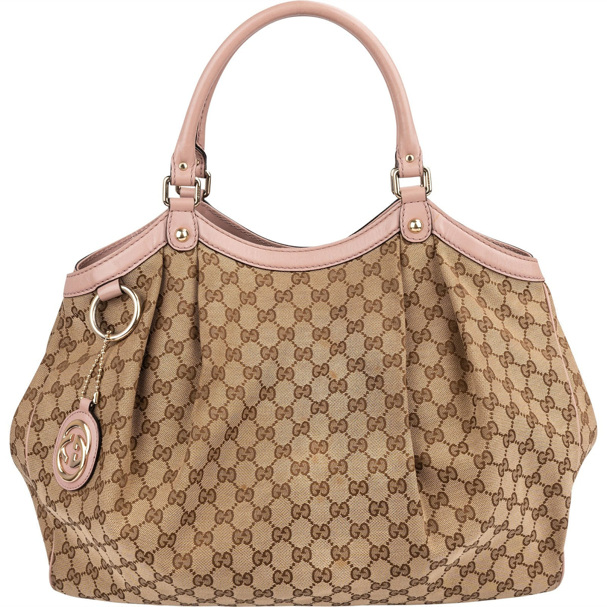 Gucci Monogram GG Canvas Sukey Hobo aus Canvas und Leder – Vorderansicht