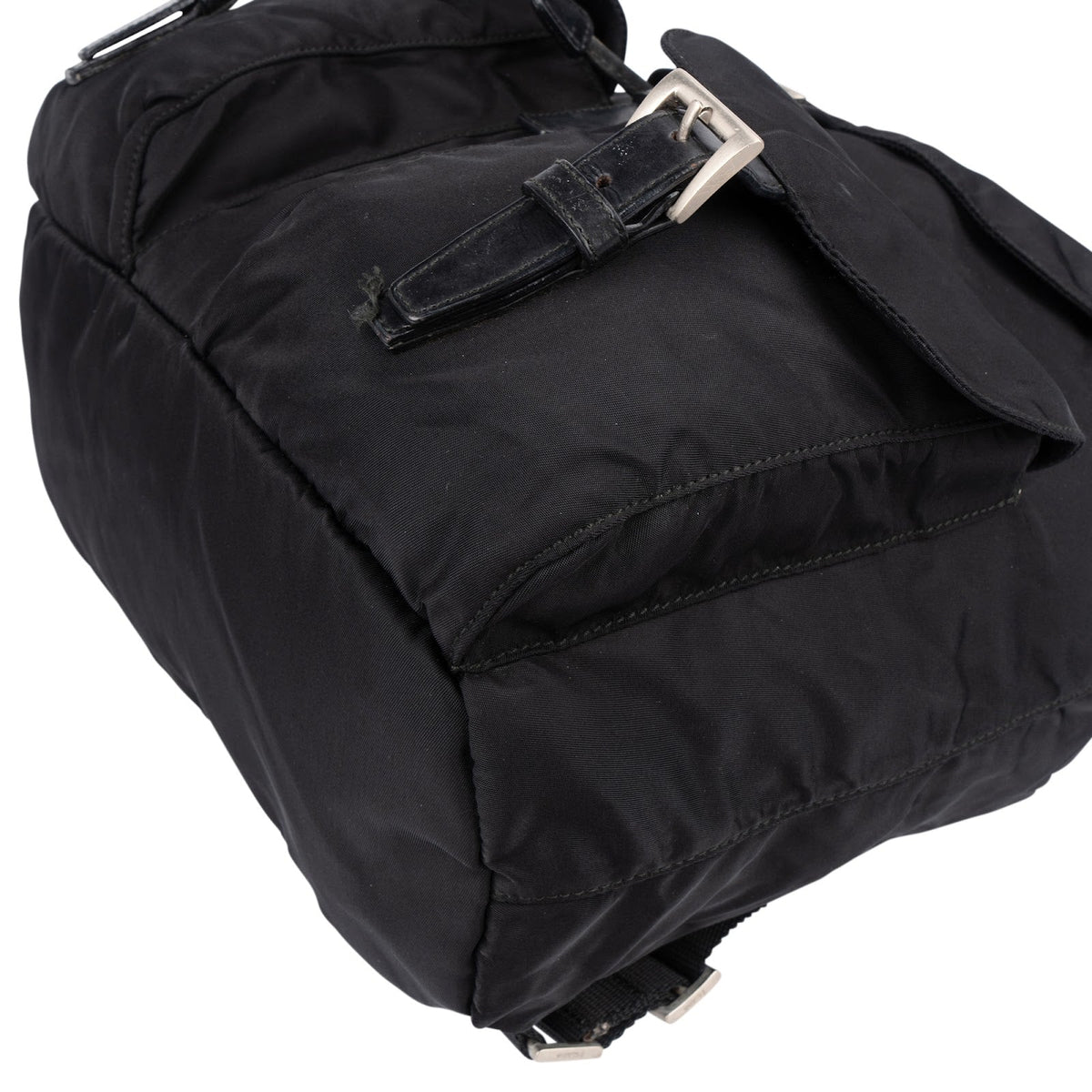 Prada Schwarz Nylon Triangle Rucksack, Bild 6 von 10