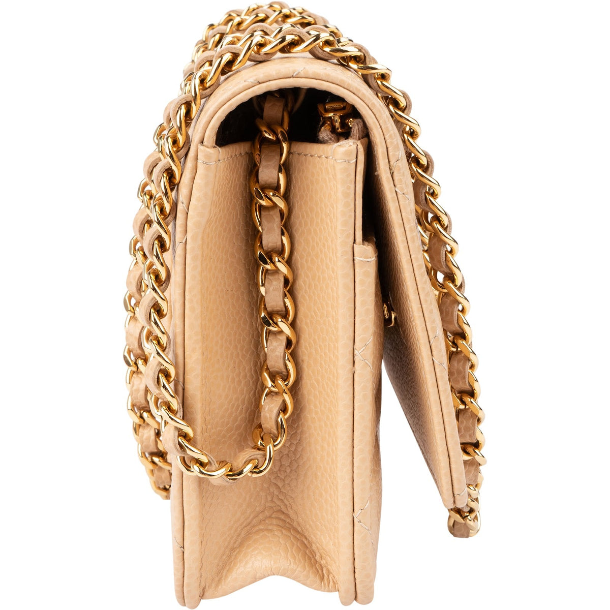 Borsa a tracolla Wallet on Chain di Chanel in pelle caviar trapuntata