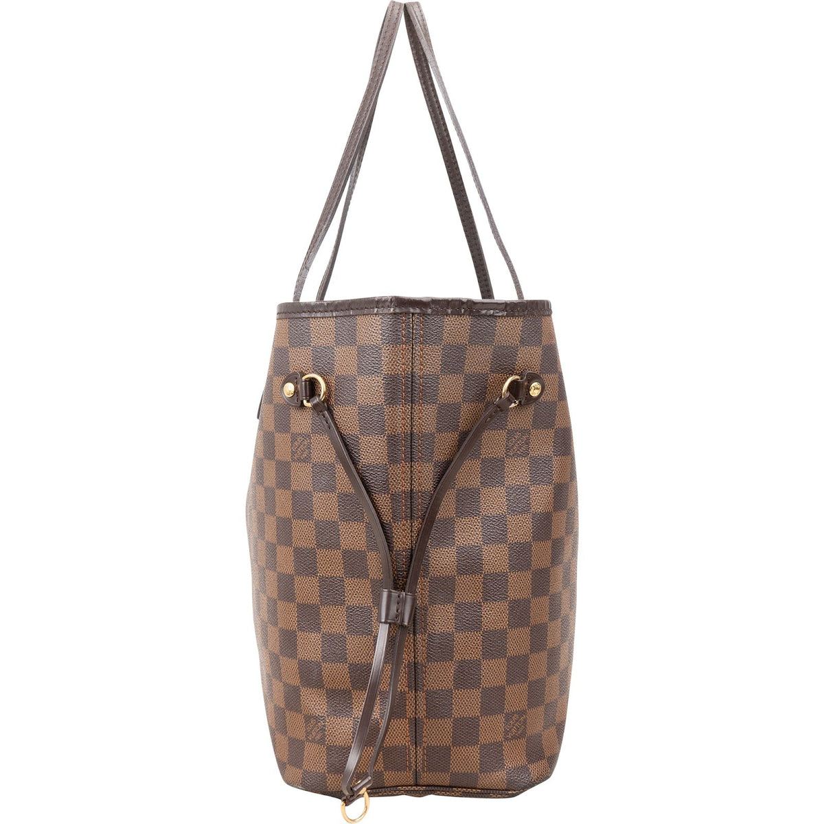 Borsa a spalla Louis Vuitton Neverfull MM in tela Monogram Damier Ebene