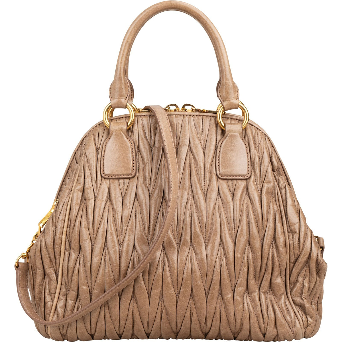 Miu Miu Matelassé Bowler Hobo aus Nappaleder – Ansicht 5