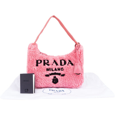 Prada Pink Terrycloth Re-Edition 2000 Shoulder Bag