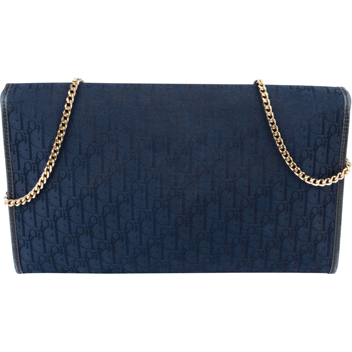 Christian Dior Oblique Monogram Canvas Jacquard Vintage Flap Shoulder Bag