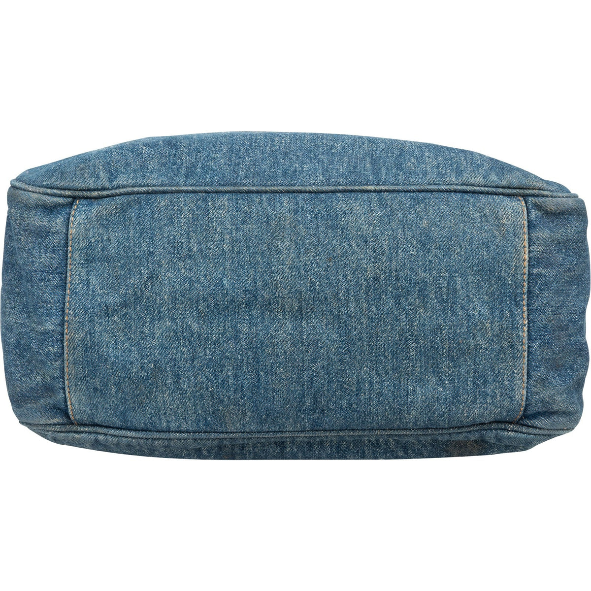 Chanel CC Tortoise Handle Tote aus Denim – Ansicht 7