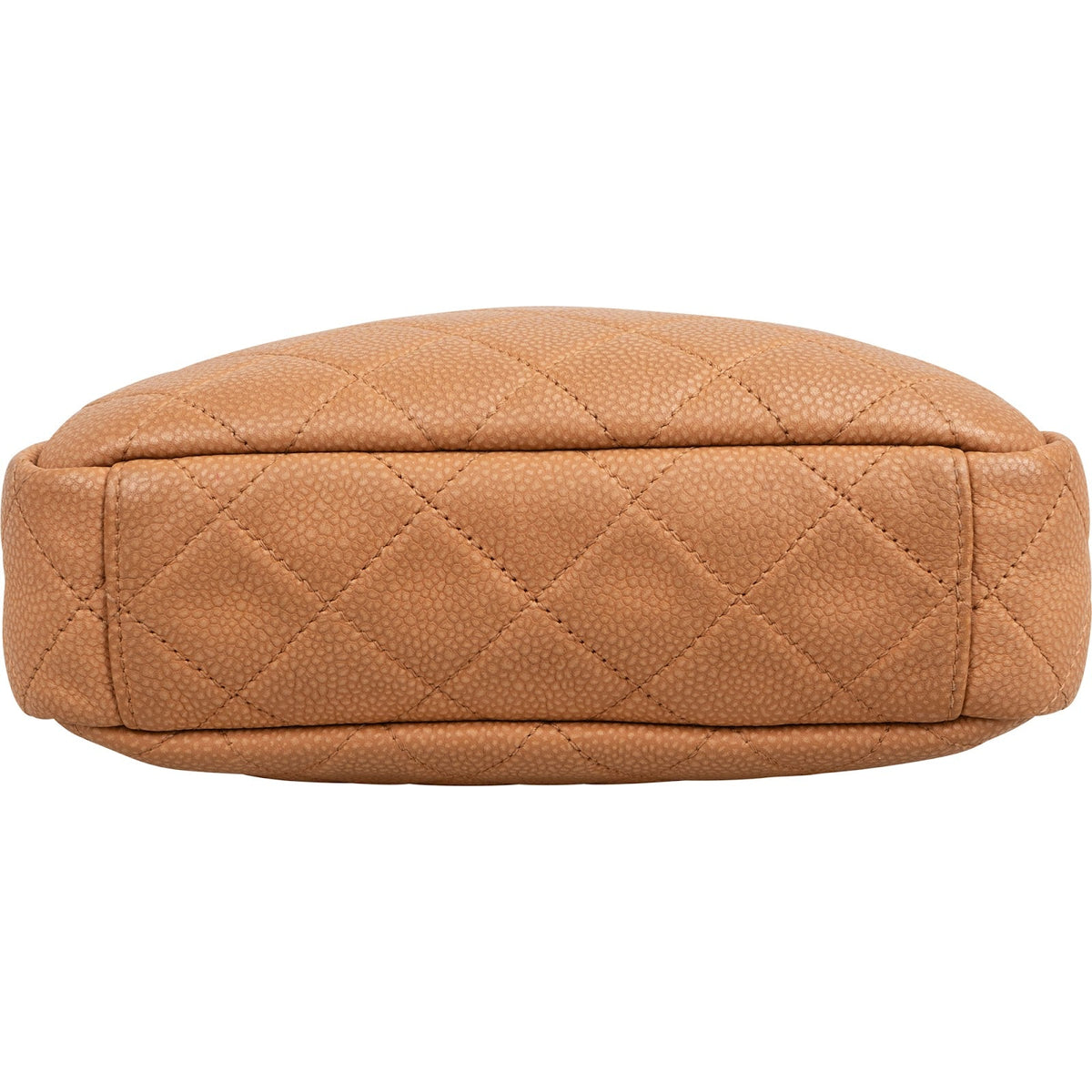 Sac bandoulière appareil photo Chanel en cuir caviar matelassé avec pompon