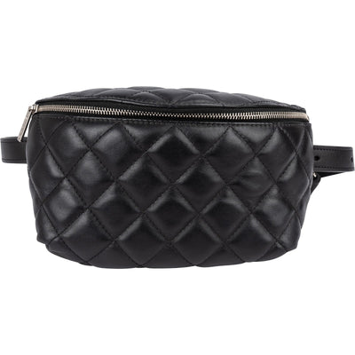 Marsupio Chanel Uniform in pelle di agnello trapuntata nera