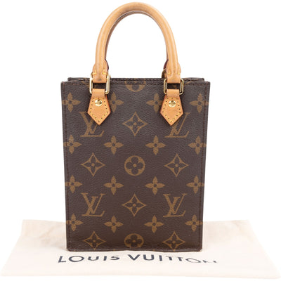 Louis Vuitton Monogram Canvas Petit Sac Plat Handbag