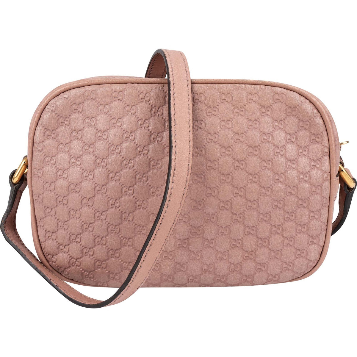 Borsa a tracolla Disco Camera Gucci in pelle Microguccissima con nappina in bambù