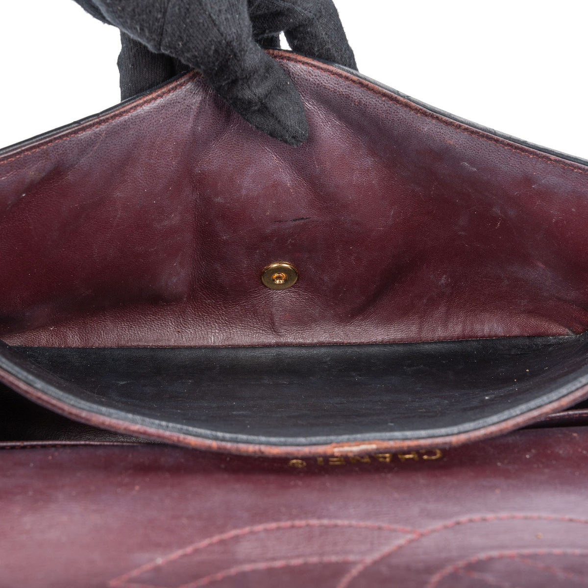 Bolso bandolera Chanel Jumbo de piel de cordero acolchada con doble solapa