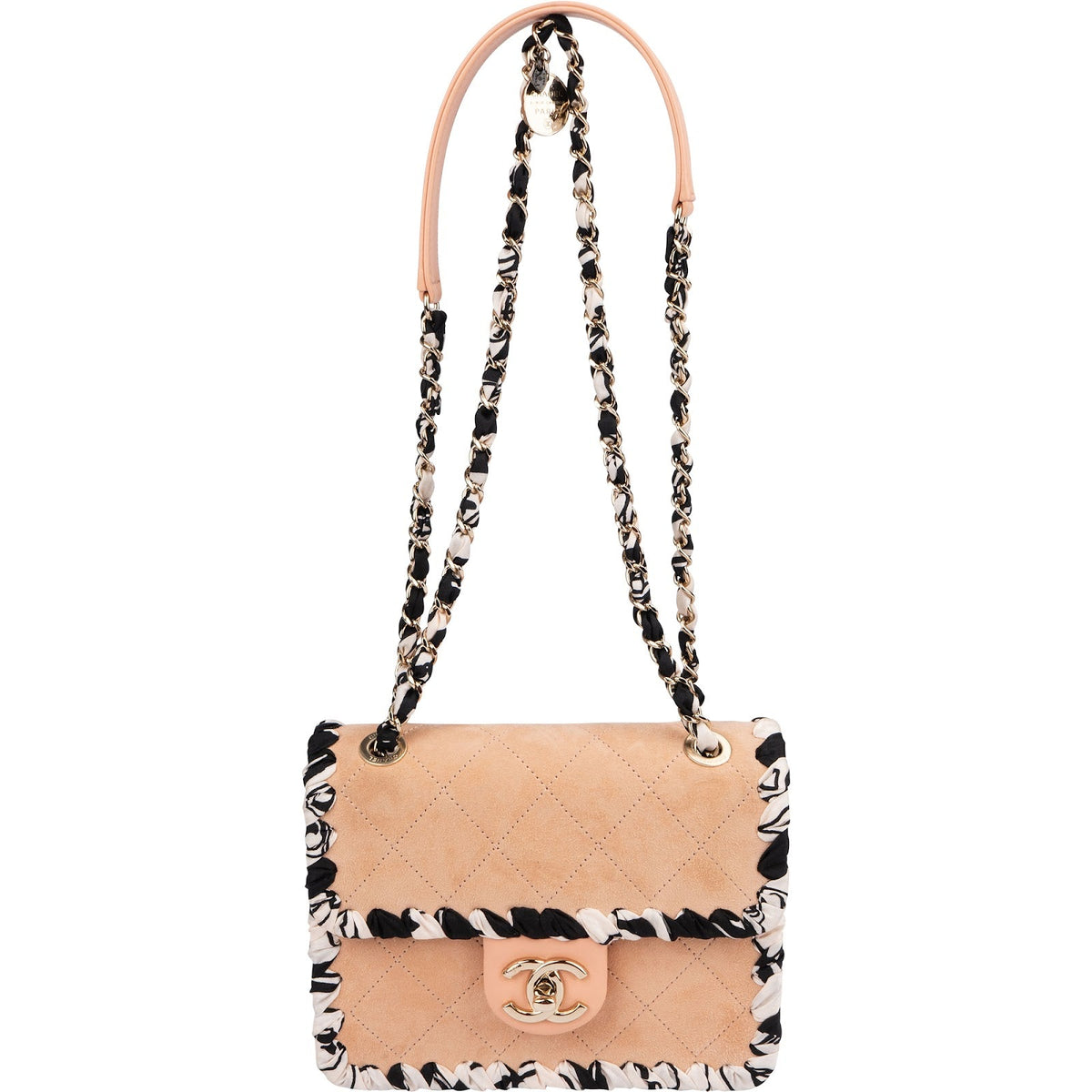 Chanel Wildleder Rectangular Single Flap Umhängetasche, Bild 9 von 14