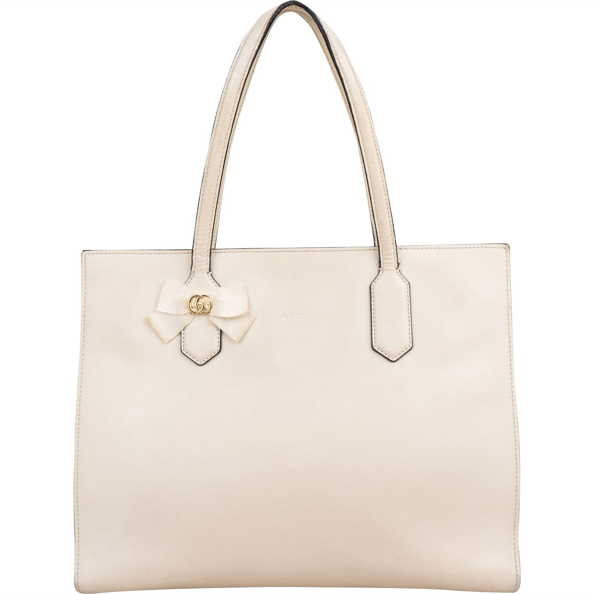Sac cabas Gucci Japan Exclusive GG Bow en cuir crème