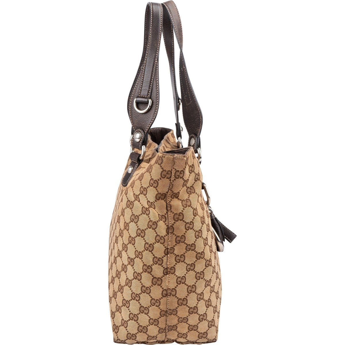 Gucci Jolicoeur Horsebit Tote aus GG Canvas – Ansicht 3