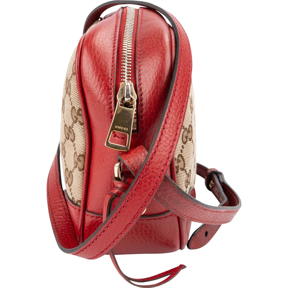 Gucci Monogram GG Canvas Bree Camera Crossbody Bag