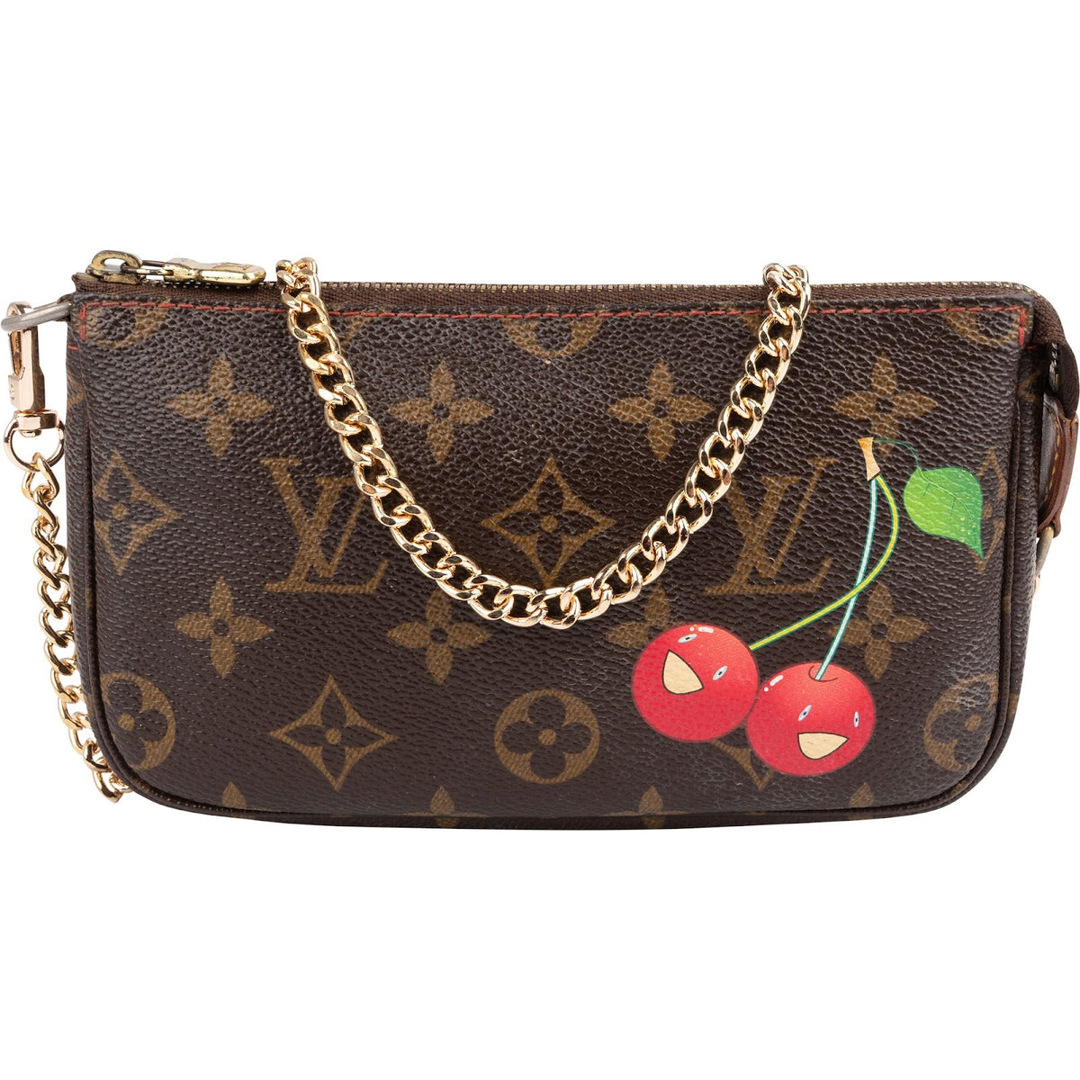 Louis Vuitton Mini Pochette Cerises aus Monogram Canvas (Murakami) – Vorderansicht