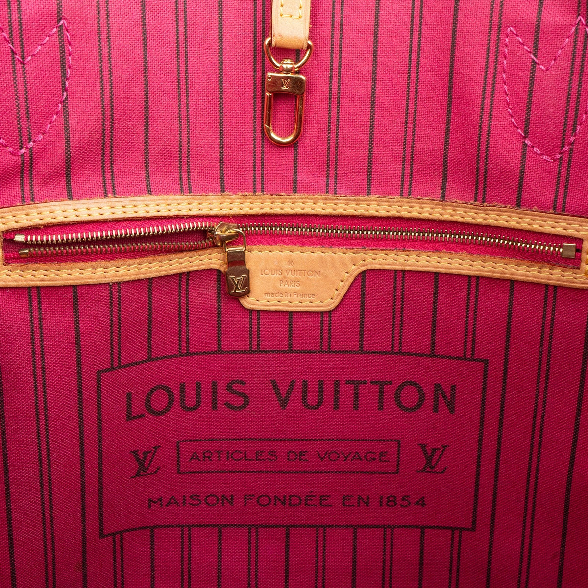 Louis Vuitton Canvas Neverfull MM Schultertasche, Bild 10 von 11