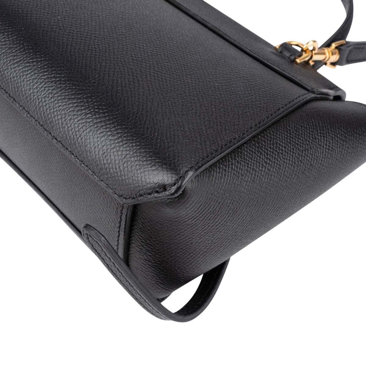 Celine Schwarz Kalbsleder Pico Mini Belt Handtasche, Bild 8 von 11