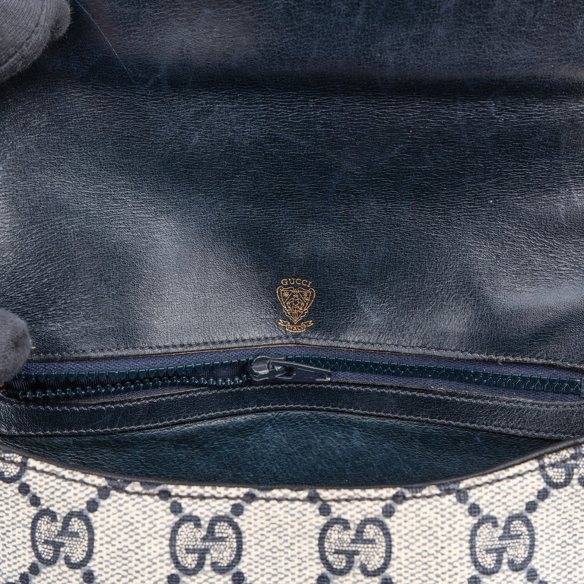 Gucci Monogram GG Supreme Horsebit Umhängetasche, Bild 9 von 10