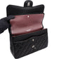 Chanel Quilted Caviar Leather Palladium Jumbo Double Flap Crossbody Bag