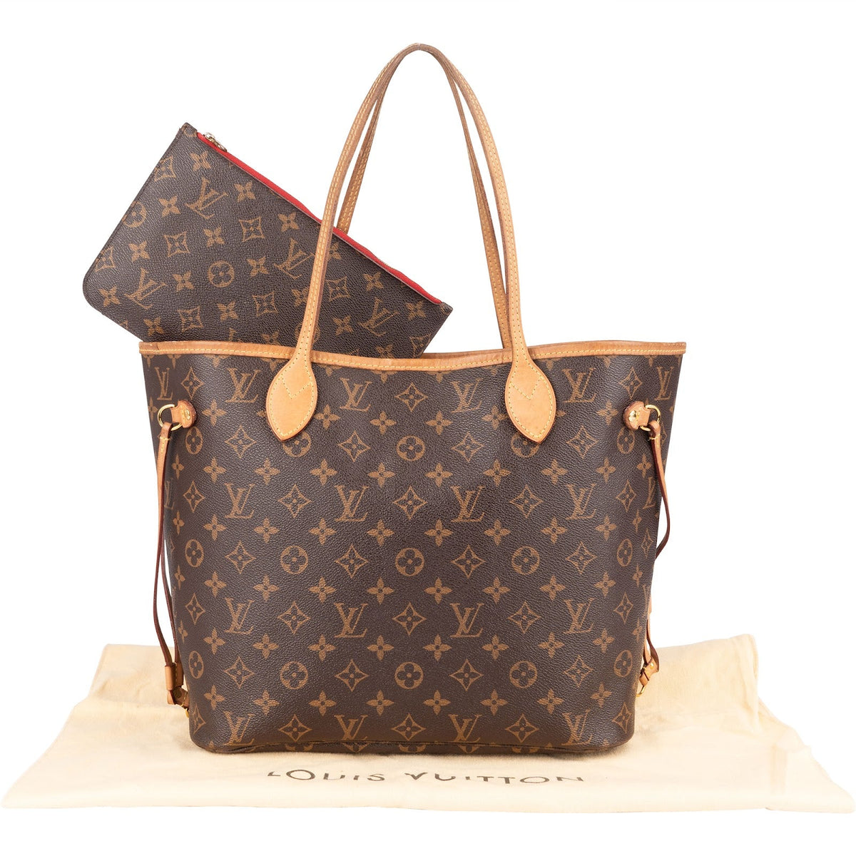 Louis Vuitton Canvas Neverfull MM Schultertasche, Bild 2 von 12