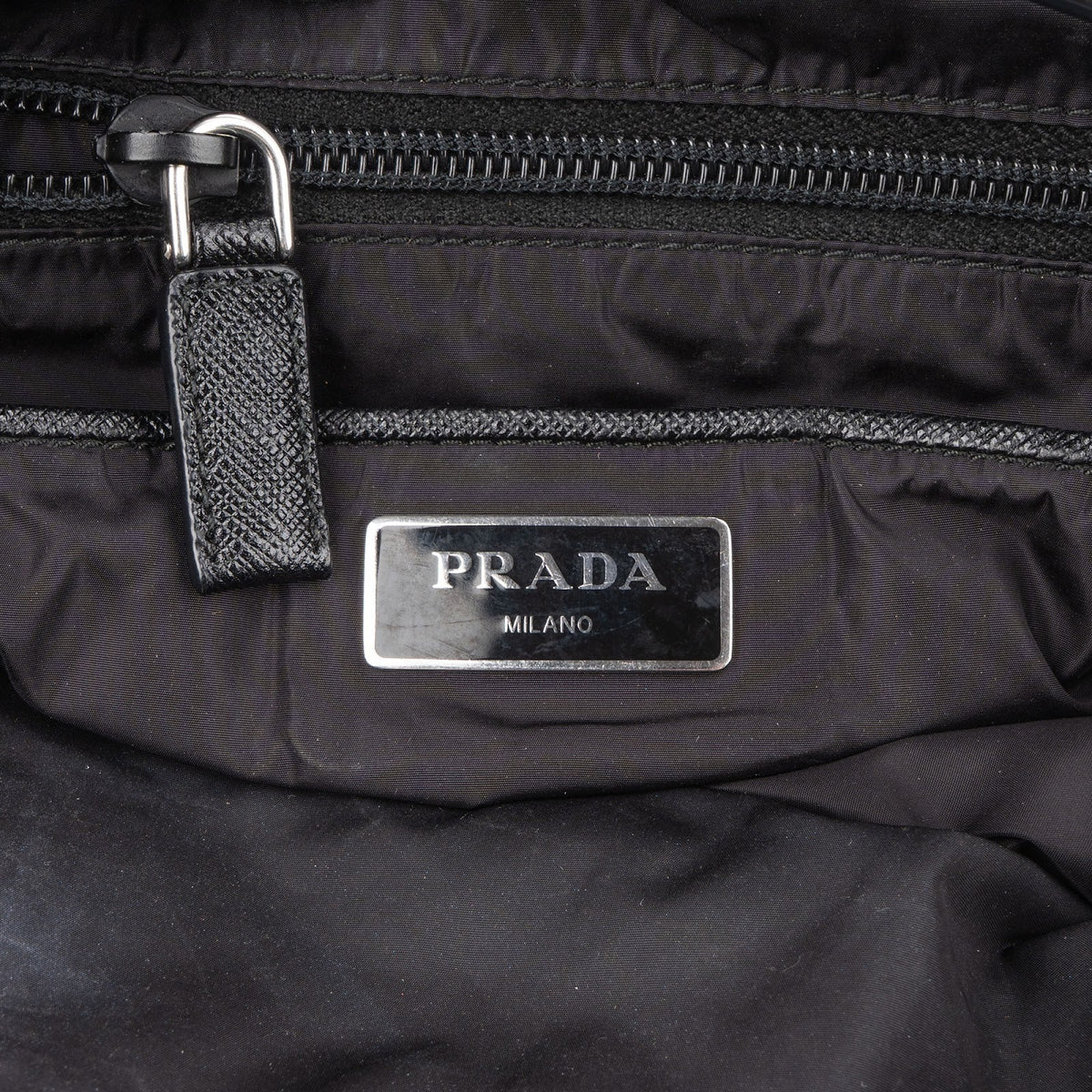 Prada Tessuto Stampato Rose Monogram Tote, Bild 10 von 11