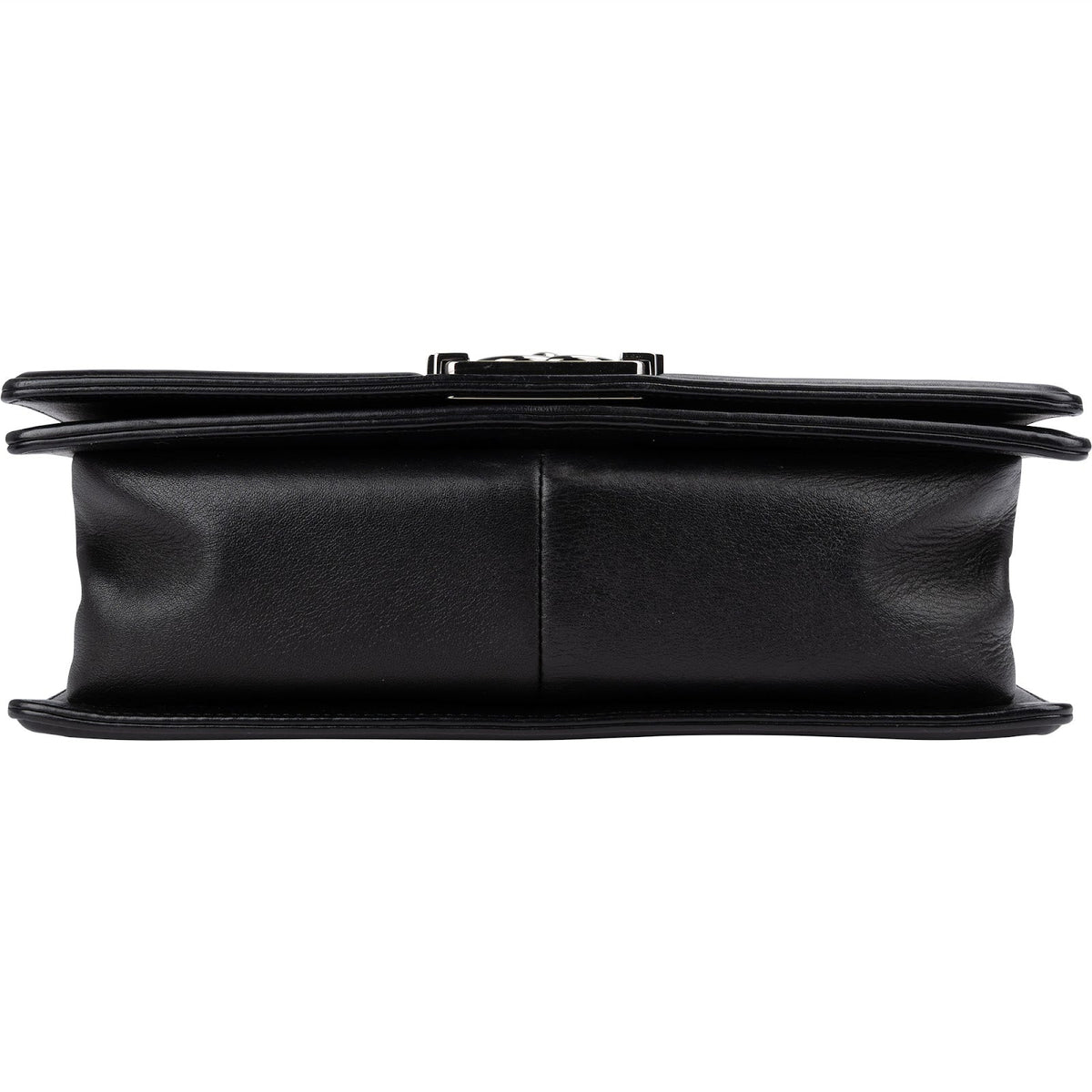 Chanel Chevron Calfskin Palladium Medium Boy Single Crossbody Bag