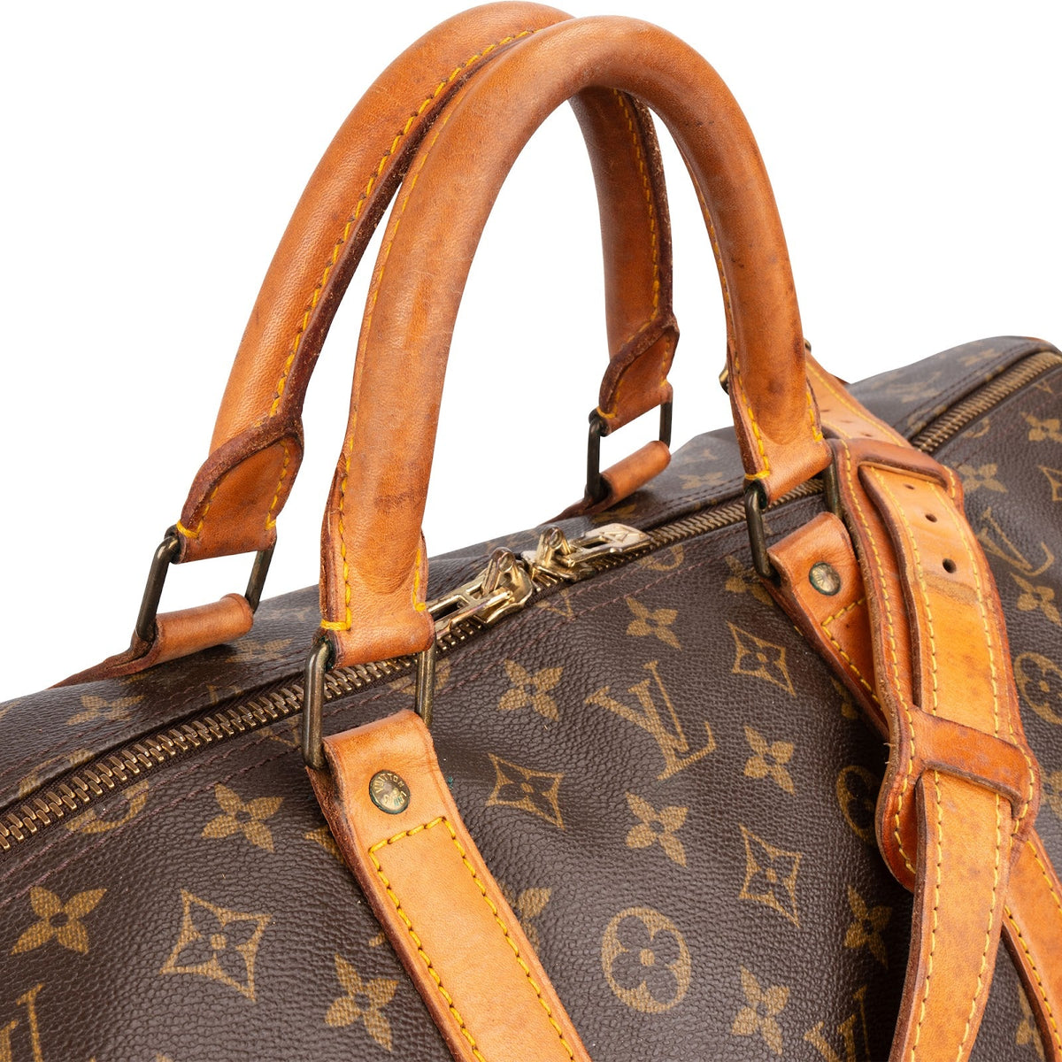 Bolso de viaje Louis Vuitton Keepall 60 Bandoulière en lona Monogram