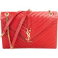 Yves Saint Laurent Grain de Poudre Textured Leather Envelope Crossbody Bag