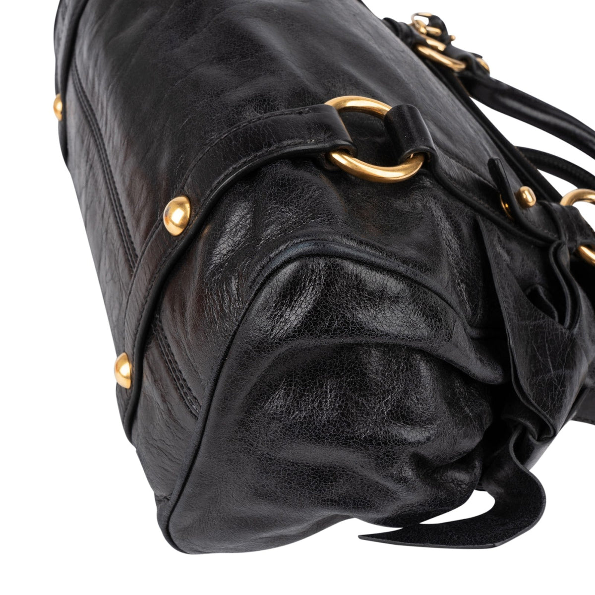 Bolso de mano pequeño con lazo Miu Miu de piel Vitello Lux