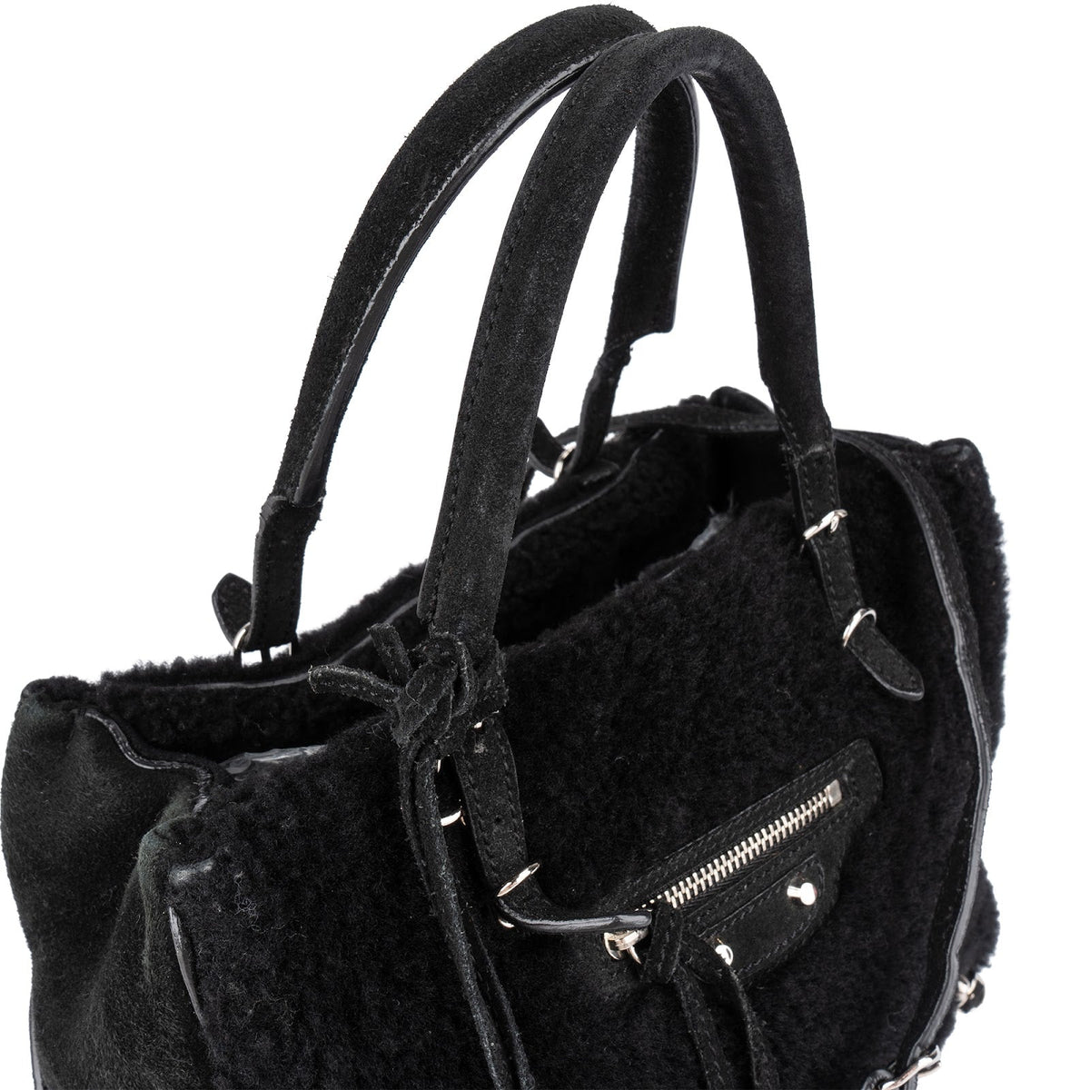 Balenciaga Shearling & Wildleder Classic City, Bild 3 von 13