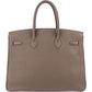 Hermès Birkin 35 handtas van taupekleurig Togo-leer