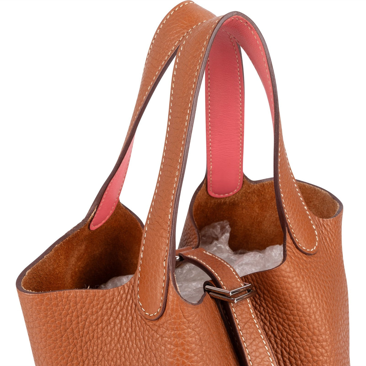 Borsa Hermès Picotin Lock 18 (PM) in Taurillon Clemence marrone