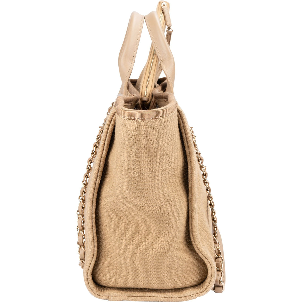 Sac cabas Chanel Small Deauville en toile