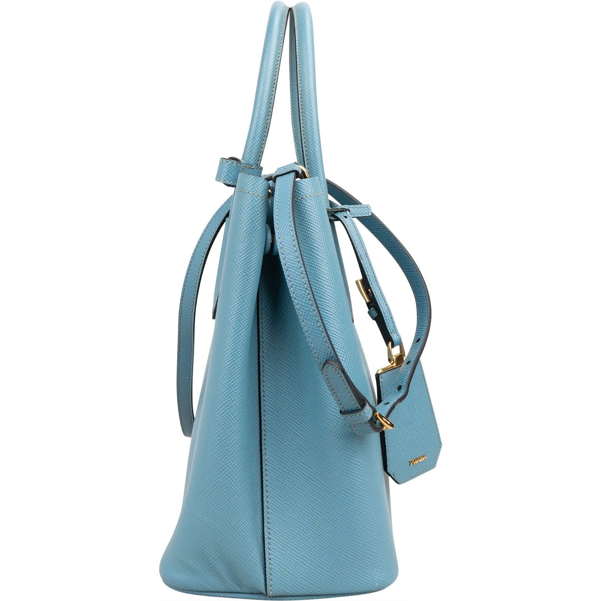 Prada Saffiano Leather Cuir Double Tote Handbag