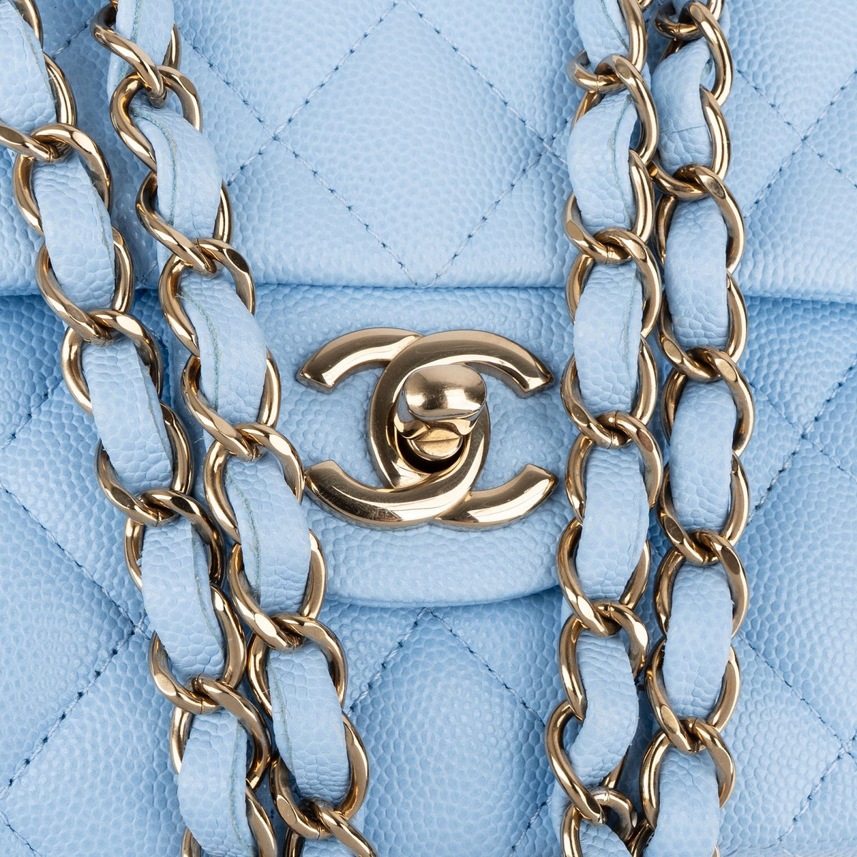 Chanel Caviar Leder Small Double Flap Schultertasche, Bild 9 von 15