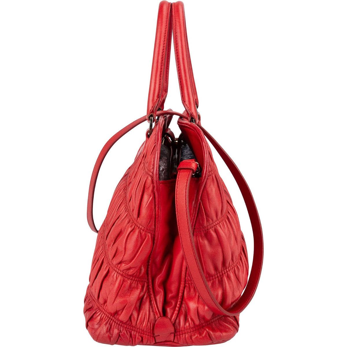 Prada Matelassé Nappa Leder Gaufre Handtasche, Bild 5 von 12