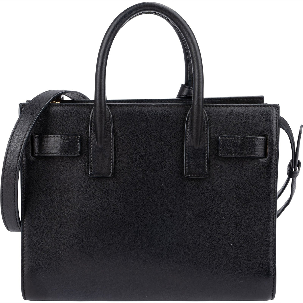 Saint Laurent Smooth Leather Sac De Jour Baby Handbag