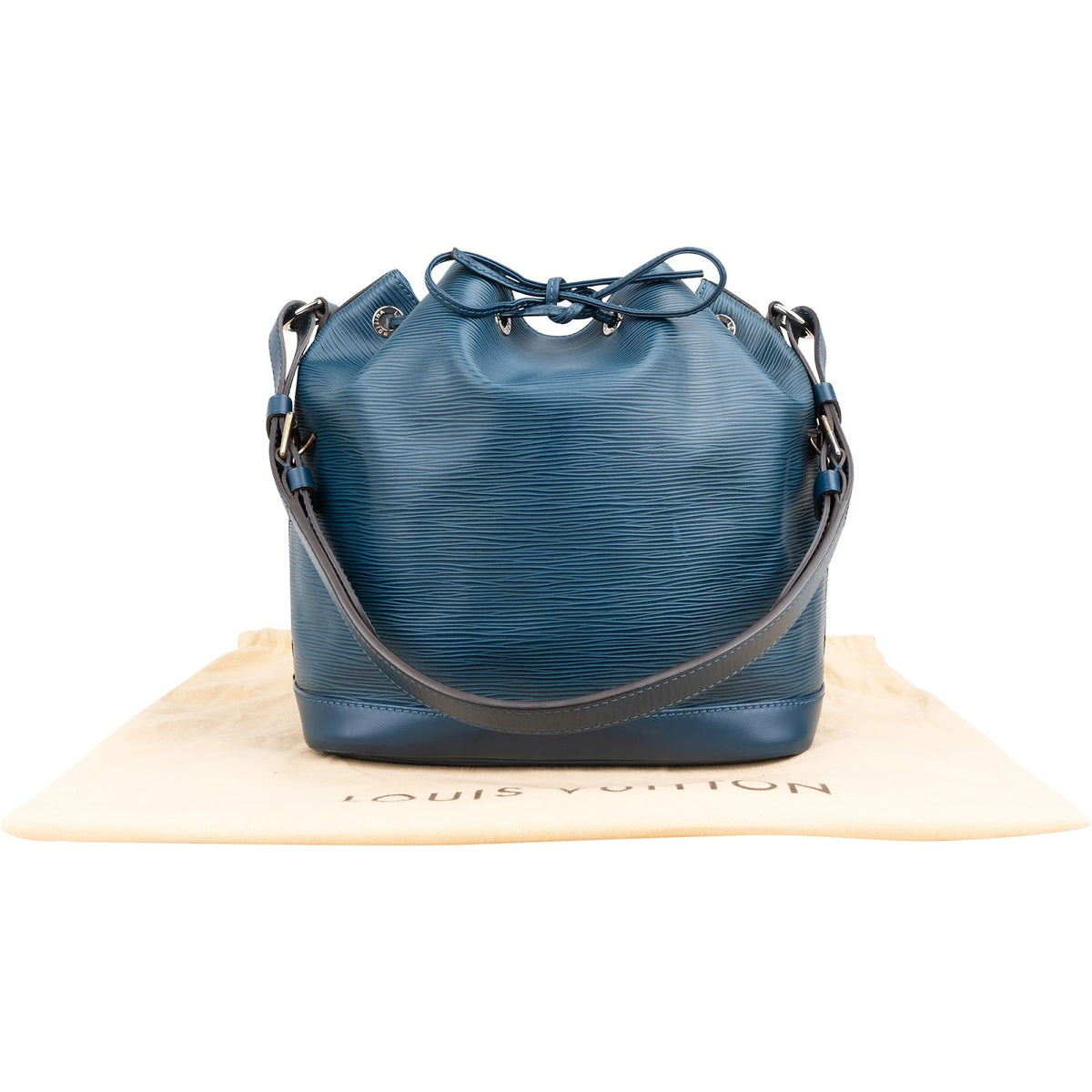 Louis Vuitton Blue Epi Leather NM Sac Noé Petit Shoulder Bag
