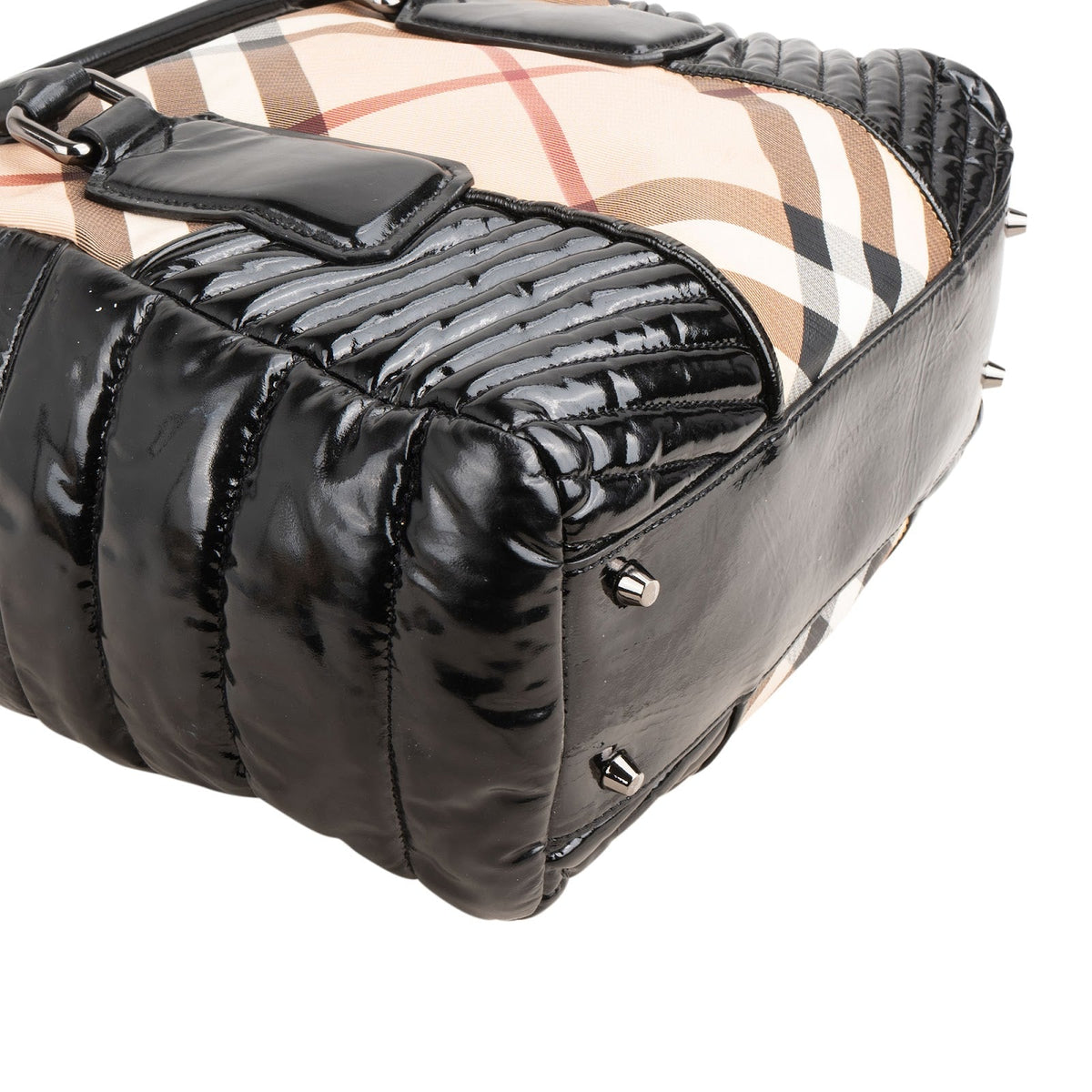 Burberry Lackleder Haymarket Check Tote, Bild 8 von 11