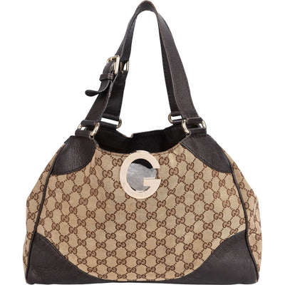 Gucci Monogram GG Canvas Eclipse Hobo Schoudertas