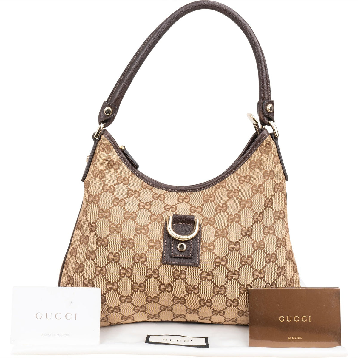 Gucci Monogram GG Canvas Small Abbey D-Ring Shoulder Bag