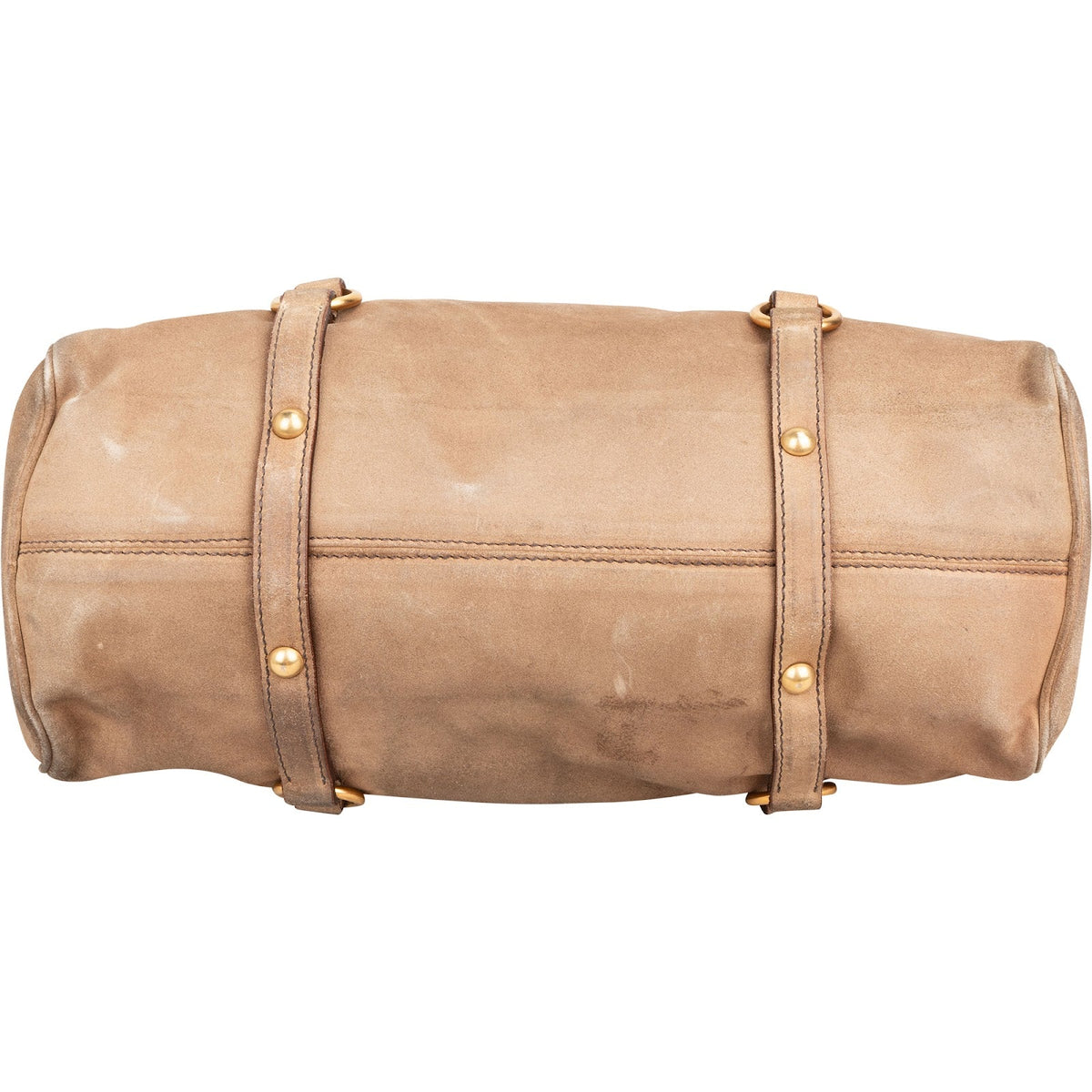 Miu Miu bruine suède Bow Satchel schoudertas