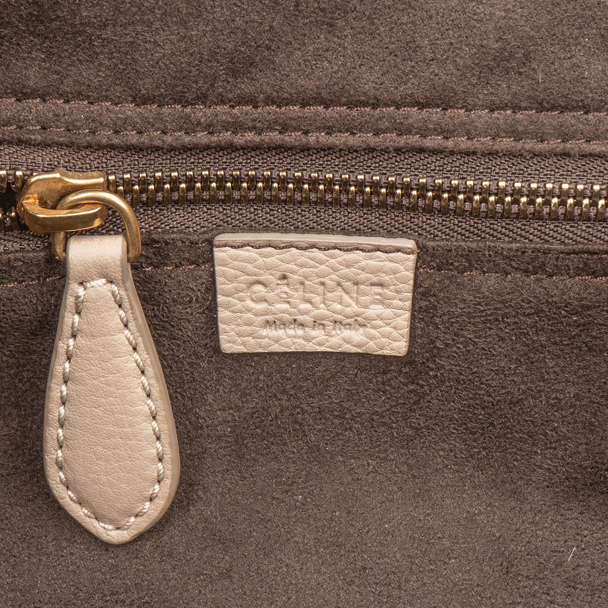 Borsa a mano Large Luggage in pelle di vitello bottalata Céline