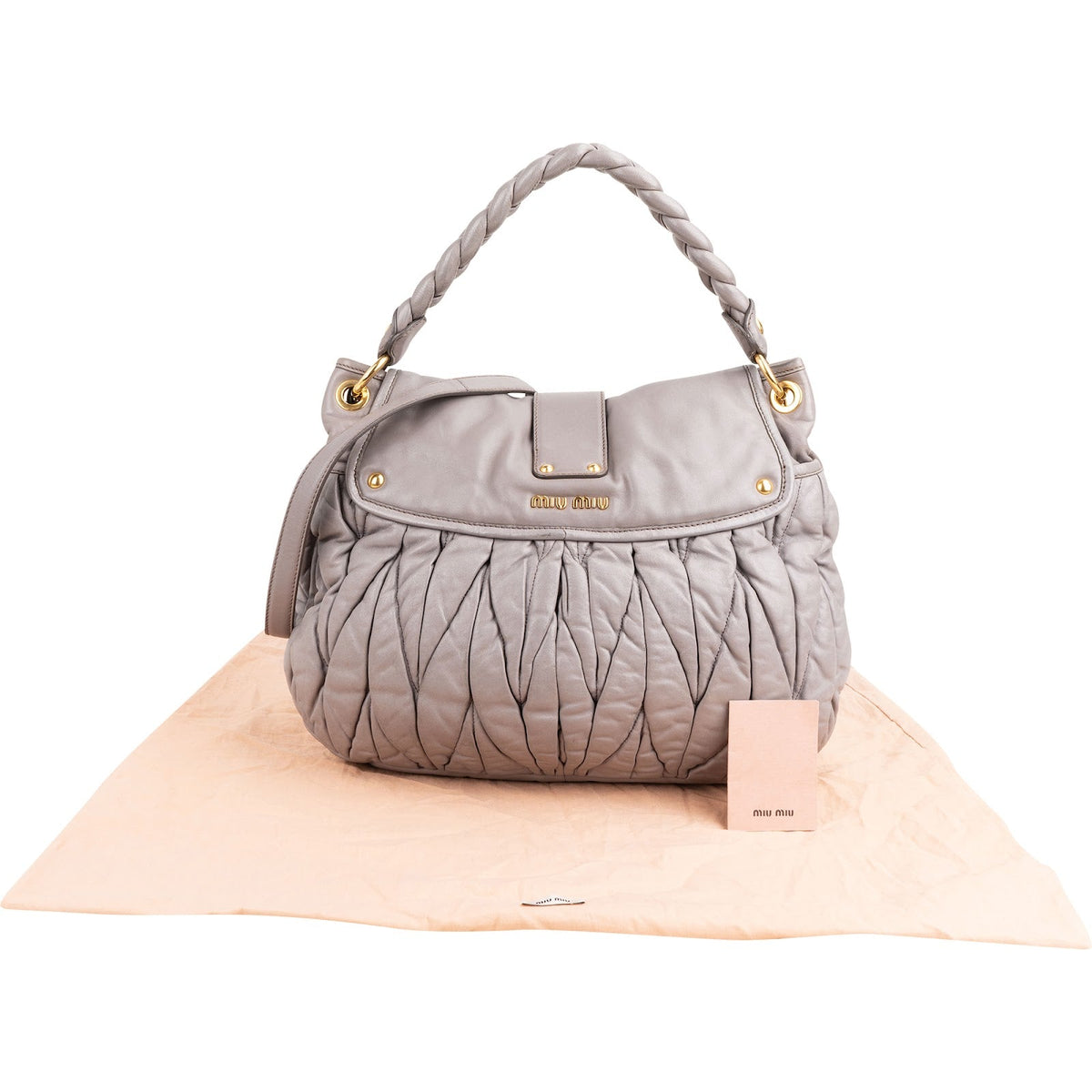 Miu Miu Matelassé Nappa Coffer City Schultertasche, Bild 2 von 12