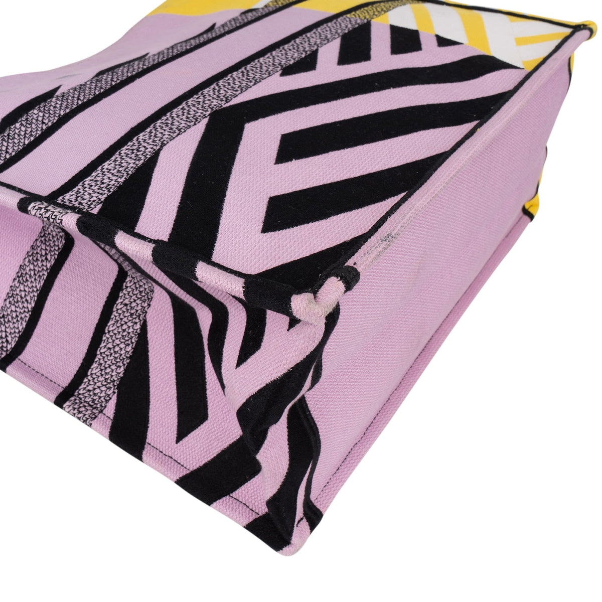 Borsa a mano Book Tote D-Jungle Pop in tela ricamata Christian Dior